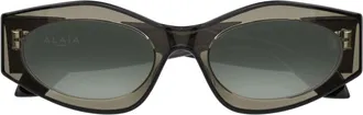 Alaia Translucent Acetate Bold Cat-Eye Sunglasses
