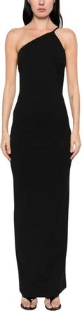 Solace London Asymmetrische Kokerjurk met &Eacute;&eacute;n Schouder - Dames - Avondkleed - Zwart - S - Kleedjes