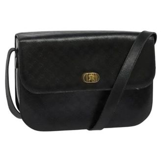 Ferragamo Tweedehands leren schoudertassen - Dames - Vintage Schoudertas - Zwart - ONE Size - Leer - Vintage