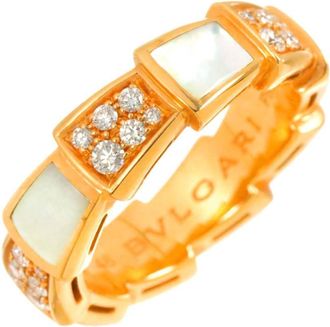 Bulgari Gold Pink Gold (18K) Band Ring (Pre-Owned)