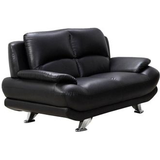 Vente-Unique Vente-unique - Divano 2 posti in similpelle Nero - musko