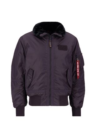 Alpha Industries Bomberjacke ALPHA INDUSTRIES B-15 III TT Two Tone, Herren, Gr. M, lila (plum), Obermaterial: 100% Nylon, Futter: 100% Polyester, &Auml;rmelfutter: 100% Nyl