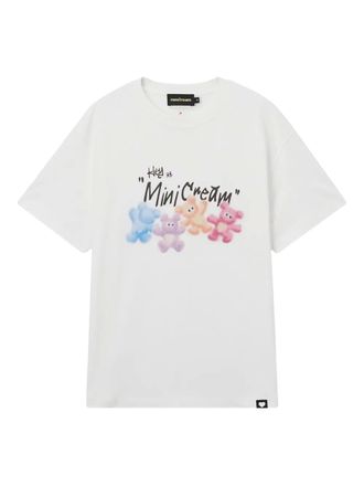 Mini Cream cotton T-shirt - women - Cotton - M - White