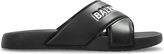 Balenciaga Sliders, male, Black, Size: 10 US Sporty Pool Slide