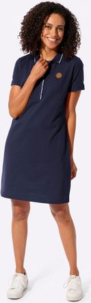 Casual Looks Shirtkleid CASUAL LOOKS Polokleid, Damen, Gr. 36, Normalgr&ouml;ssen, marine, Piqu&eacute;, 100% Baumwolle, unifarben, kurz, Kleider Shirtkleid