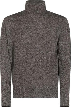 Altea Dolcevita Merino Rasata Turtleneck - - Knitwear - Uomo - Marrone - L