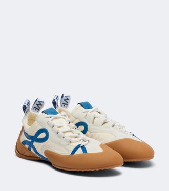 Loewe Grip Anagram suede-trimmed sneakers