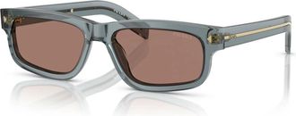 Prada PR B11S Zonnebril - Heren - Zonnebrillen - Blauw - 57 MM - Accessoires
