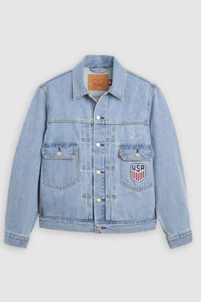 Levi's Trucker Jacket Levis Type II de f&uacute;tbol de EE. UU. - Hombre - 2XL - Azul / X US Soccer
