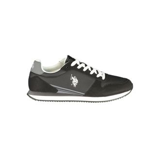 U.S.Polo Association Black Polyurethane Mens Mens Sneaker