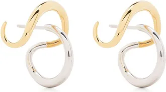 Charlotte Chesnais Hana two-tone earrings - women - Gold Vermeil/Sterling Silver - One Size