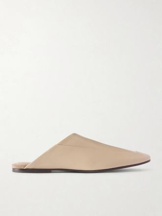 Brunello Cucinelli Mule In Pelle - Marrone