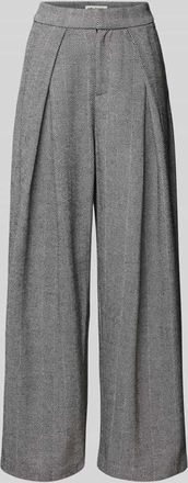 Lollys Laundry Hose mit weitem Bein Modell Zola in Mittelgrau, Größe XL