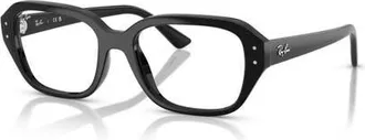Ray-Ban 53mm Square optical glasses in Black at Nordstrom