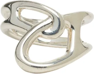 Herm&egrave;s Silver Silver 925 Band Ring (Pre-Owned)