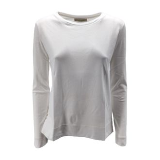 La Fileria Long Sleeve Tops, female, White, Size: M Long Sleeve T-shirt