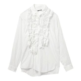 Comme Des Gar&ccedil;ons Ruffled Shirt - female - Comme des Gar&ccedil;ons - Shirts - White - S - Blouses & Shirts
