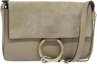 Chlo&eacute; Pre-owned Suede Schoudertas - Dames - Vintage Schoudertas - Beige - ONE Size - Leer - Vintage