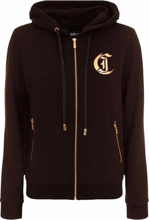 Just Cavalli Zip-throughs - Dames - Vesten met rits - Zwart - S - Hoodies & sweatvesten