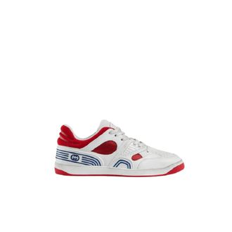 Gucci Basket Sneakers - Heren - Schoenen - Wit - Maat: 40 EU Viscose