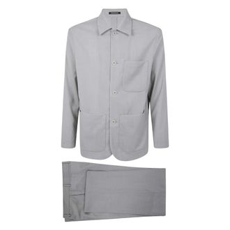 Emporio Armani Heren, Pakken, Grijs, Maat: L