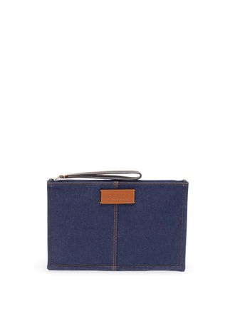 Fendi Flat Pouch Denim