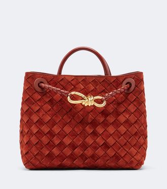 Bottega Veneta Andiamo Intrecciato Small suede tote bag