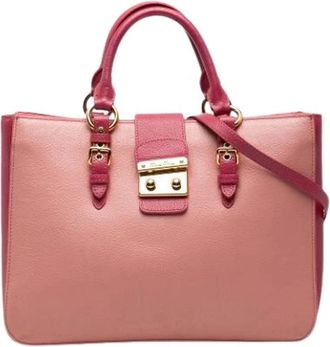 Miu Miu Pre-owned Handbags, female, Pink, Size: ONE SIZE Pre-owned Satchel