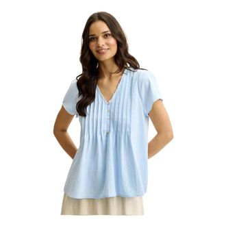 In Front Blouses - Dames - Blouses - Blauw - S - Overhemden