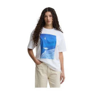 Barbour Camiseta Tenby - Tops - Mujer - Blanco - S