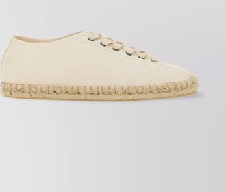 Christophe Lemaire canvas espadrilles round toe