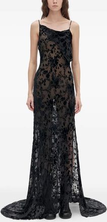 Ann Demeulemeester Aaricia bias slip gown - Black