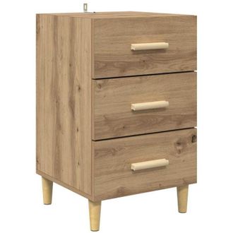 vidaXL Bedside Cabinet Artisan oak 40 x 40 x 66 cm Engineered wood vidaXL