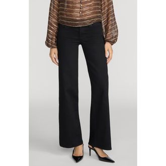 Frame Denim Le Slim Palazzo Jeans in Black at Nordstrom, Size 25
