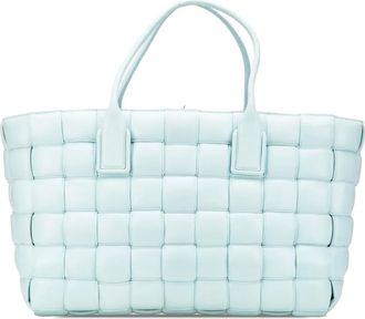 Bottega Veneta Borsa tote Intrecciato grande in pelle di agnello imbottita 2012-2024 - Blu