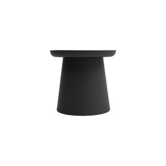 Konte Design Mesa pequeña de polipropileno negro 50×46 cm