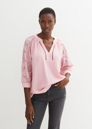 Bonprix Tunika BONPRIX, Damen, Gr. 36, teerose, Obermaterial: 100% Baumwolle. &Auml;rmel: 100% Baumwolle, figurumspielend, Tuniken Tunika, figurumspielende Passfor