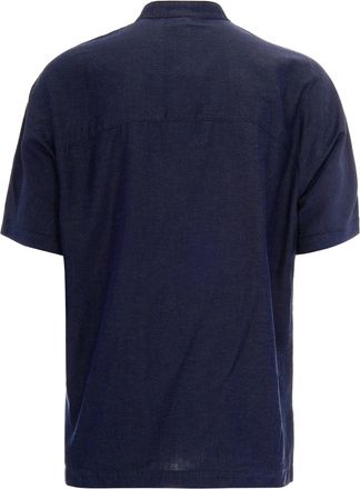 Emporio Armani Mens Shirt Chambray Blue Denim Lyocell