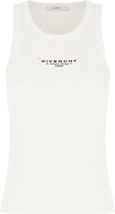 Givenchy Tops, Dames, Wit, XS, Katoen, Stijlvolle Top voor Modeliefhebbers