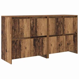 Berkfield Home Sideboard 2 pcs Old wood 70 x 41 x 75 cm Engineered wood in Brown