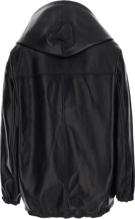 Balenciaga Womens Leather Jacket Black Coat