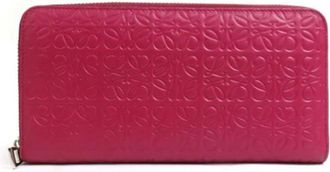 Loewe Pre-owned Wallets, female, Pink, Size: ONE SIZE Pre-owned Leather Wallet