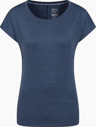 Mountain Warehouse Womens Mountain Warehouse Womens/Ladies Panna II UV Protection Loose T-Shirt - Navy - Size: 14