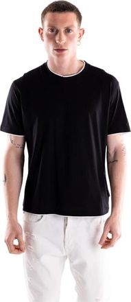 Paolo Pecora T-shirt - Heren - T-shirts - Zwart - XL - Katoen - Tops