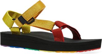 Teva Womens Universal Pride Quick-Drying Sandals, Rainbow Multi, 4 UK