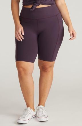 Universal Standard Next-To-Naked Bike Shorts in Purple Jewel at Nordstrom, Size Xl