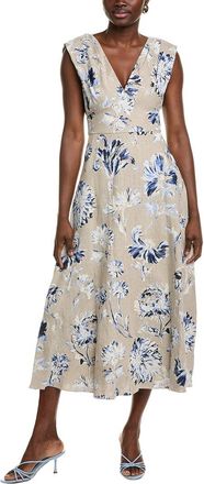 Lela Rose Silk Midi Dress