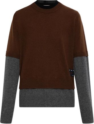 Marni Cashmere Trui - Dames - Cashmere truien - Bruin - S - Kasjmier - Truien & Vesten