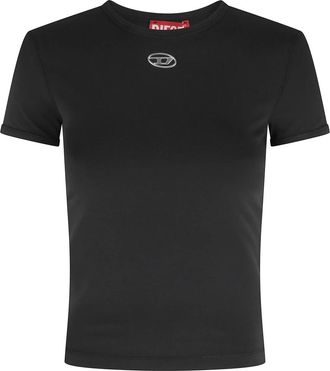 Diesel Uncutieslong Od T-Shirt - Dames - T-shirts - Zwart - XS - Tops