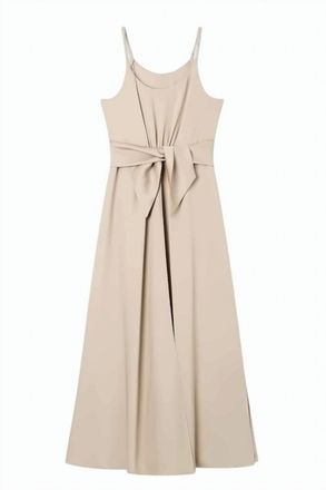 Emporio Armani Crepe Twill Torchon Straps Sash Dress